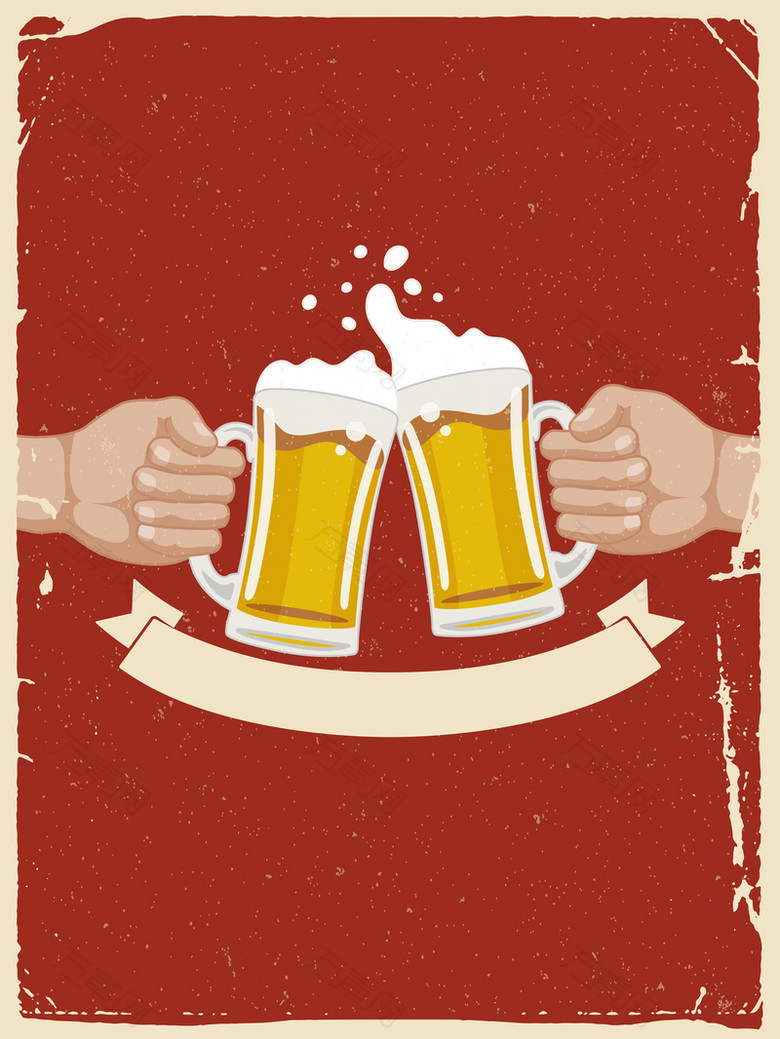 德国啤酒节海报背景