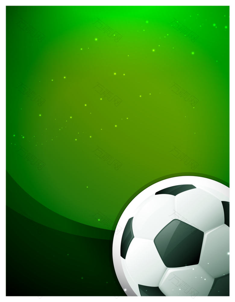 绿色炫彩背景足球体育项目宣传海报背景素材