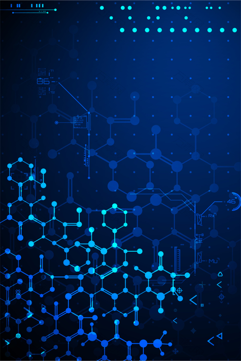 蓝色大气商务科技背景