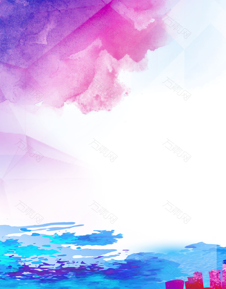 梦幻水墨颜料紫色背景素材
