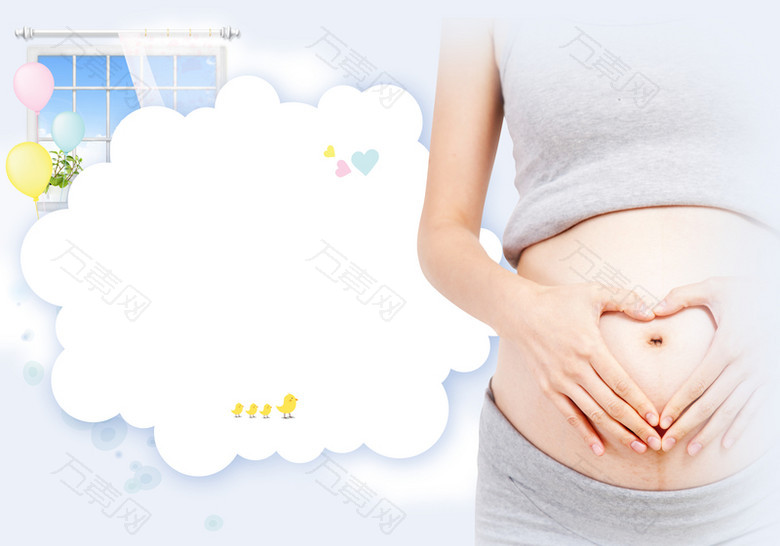 孕妇肚皮艺术照印刷背景