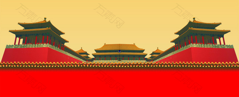中国古典皇宫大气背景