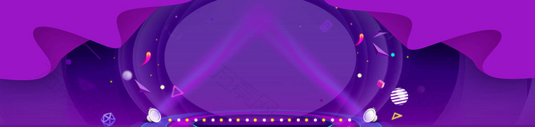 五一活动紫色banner背景图