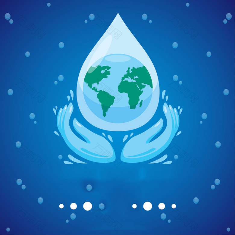 保护地球水背景素材