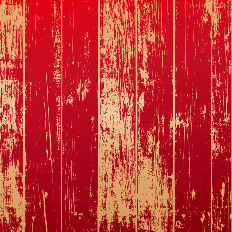 矢量红色复古木板背景