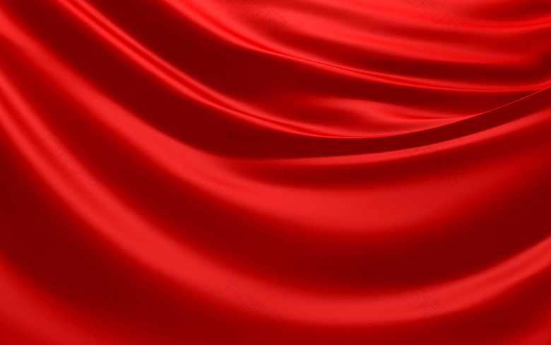 红色绸缎淘宝背景图