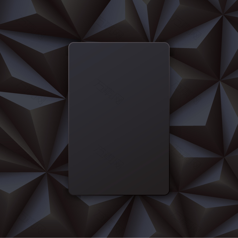 黑色几何立体质感背景