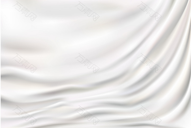 白色丝绸质感矢量背景