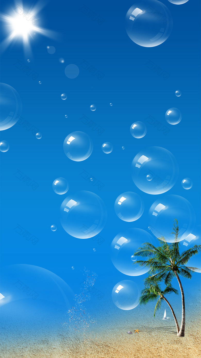 透明气泡图片梦幻气泡H5背景