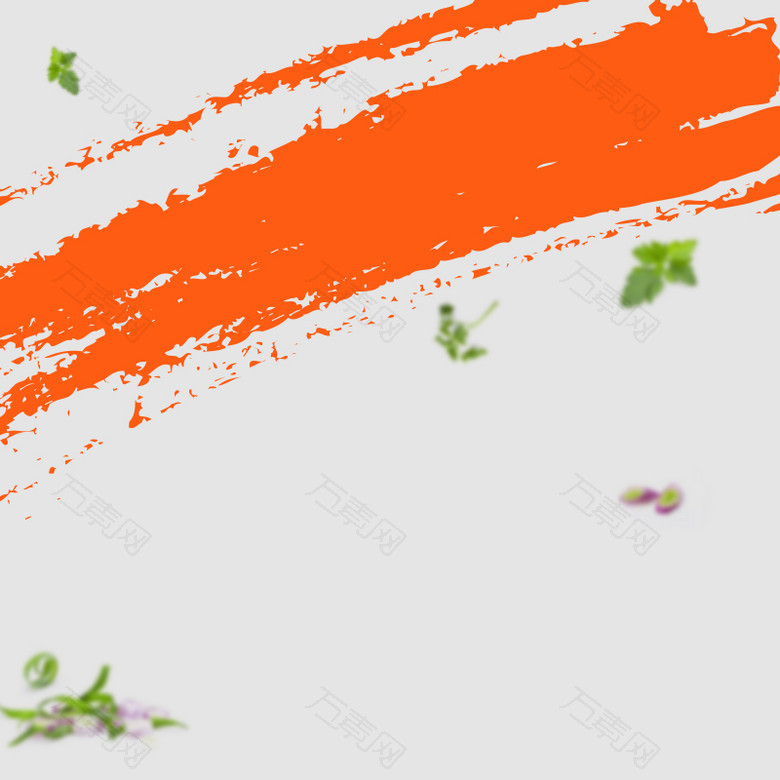 橙色泼墨食品特产PSD分层主图背景素材