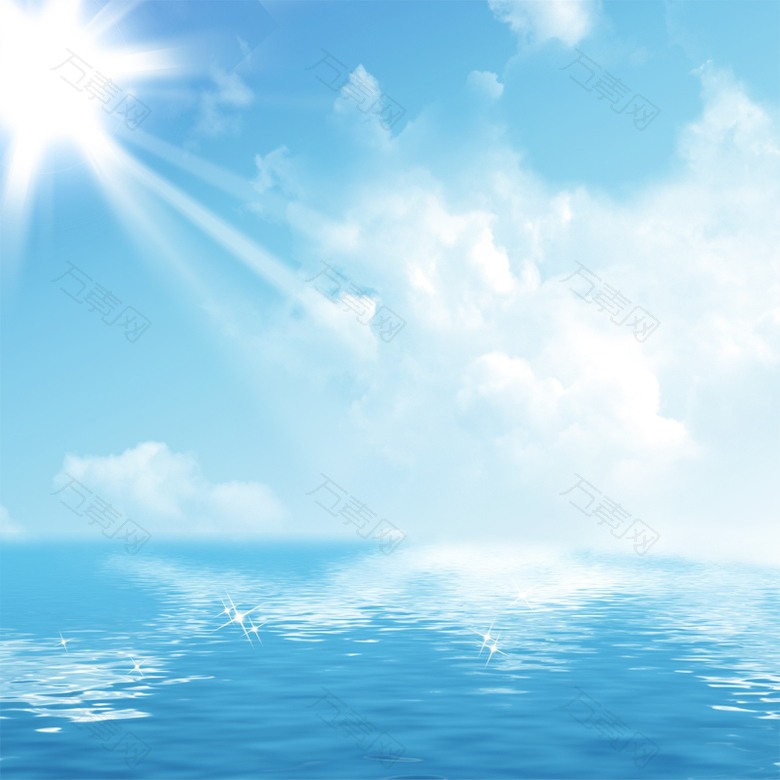 蓝天大海主图背景