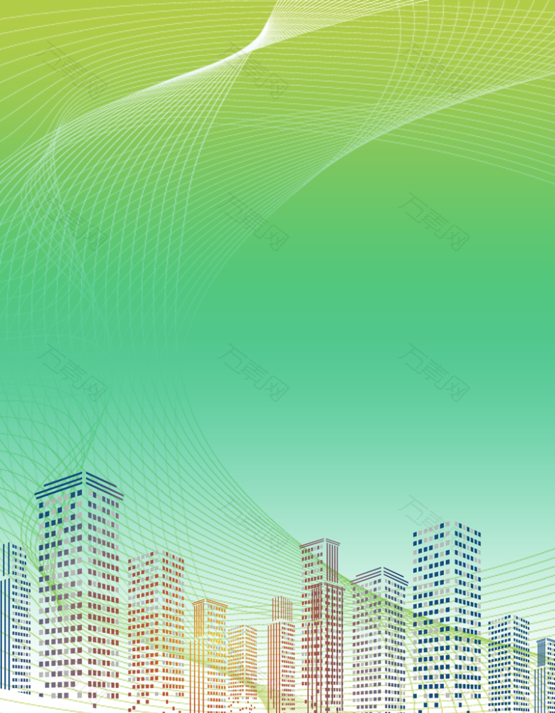 绿色科技城市背景