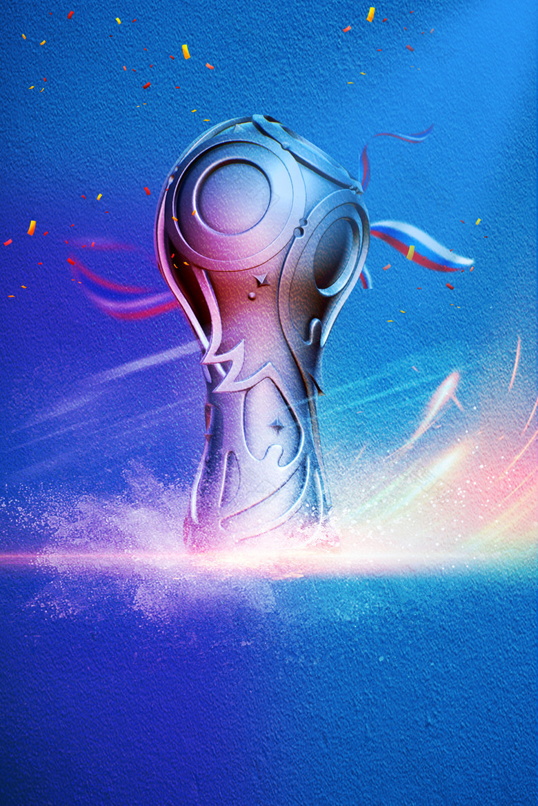2018足球赛事俄罗斯世界杯主题海报