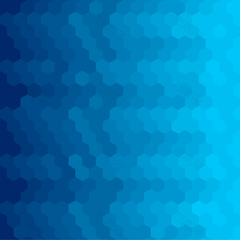 六边形蓝色背景矢量素材