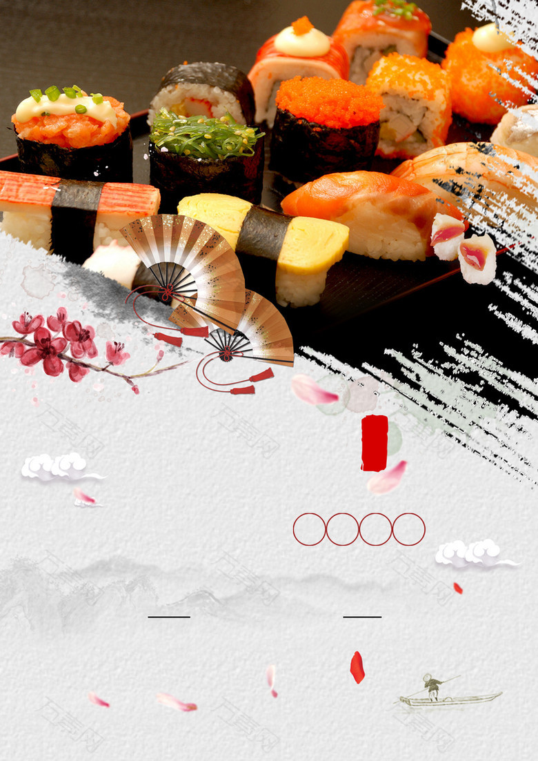 日本寿司背景素材