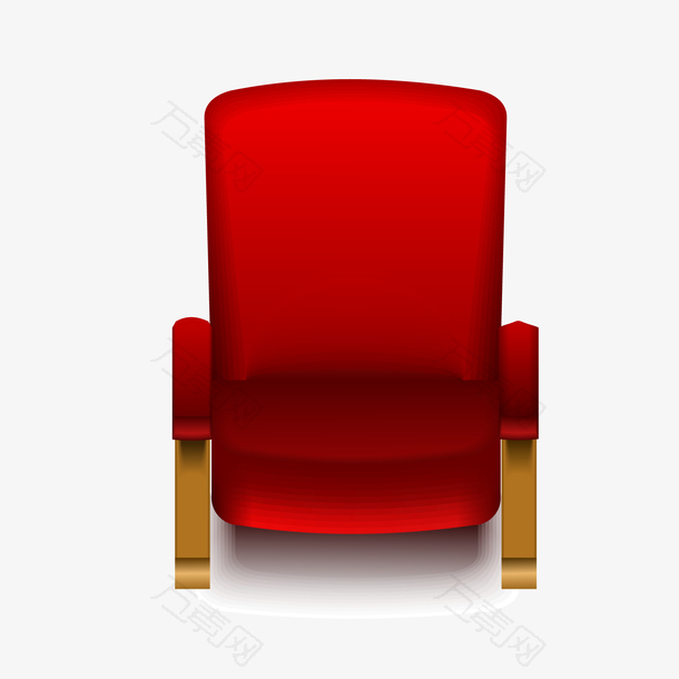 卡通红色的椅子设计