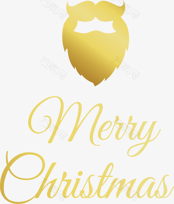 金色胡子圣诞快乐