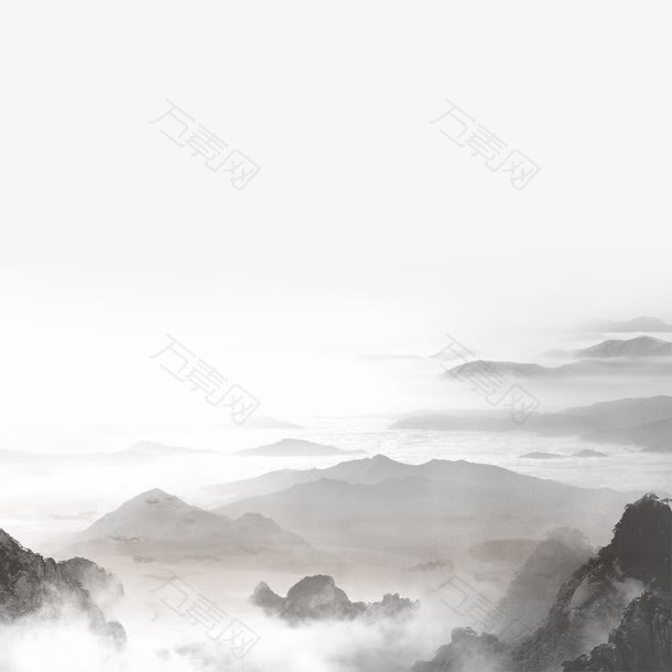 雾里云里中国风山水