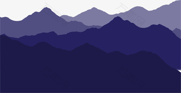 紫色山峰