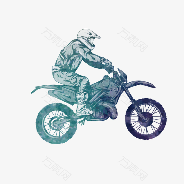 开着摩托车的男人设计