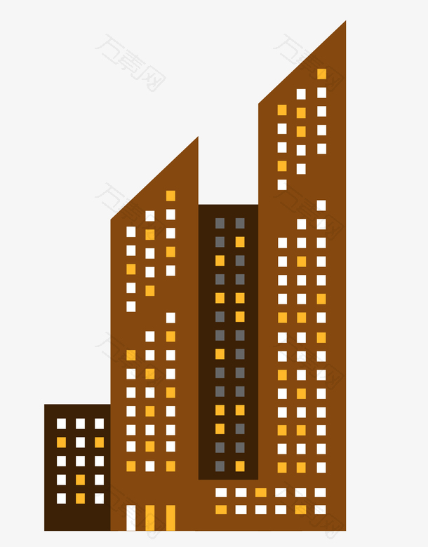 城市高楼大厦剪影