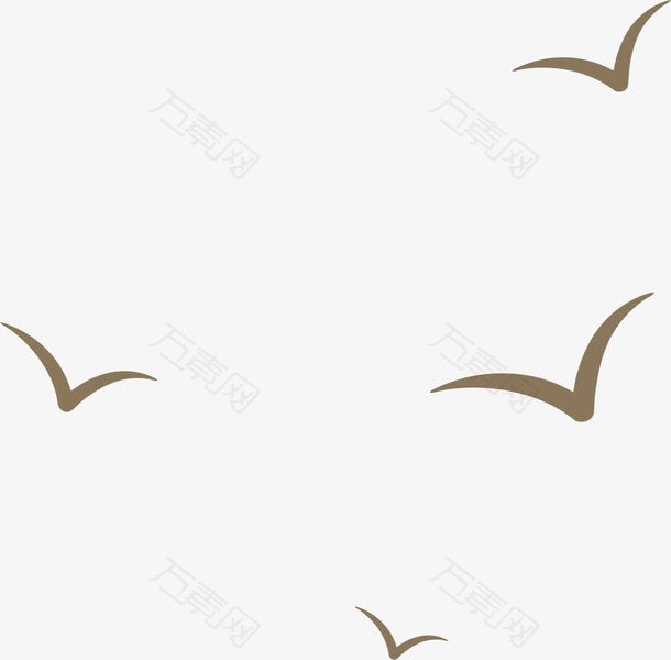 飞鸟海鸥剪影