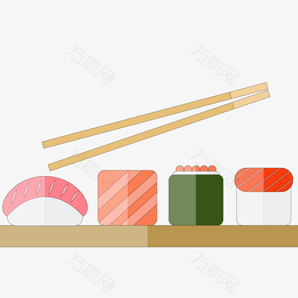 卡通日式的美食设计