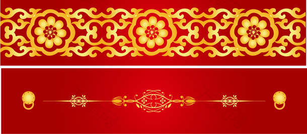 中国风花纹矢量装饰素材