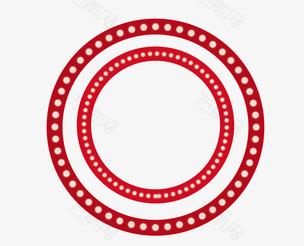一个红色圆圈