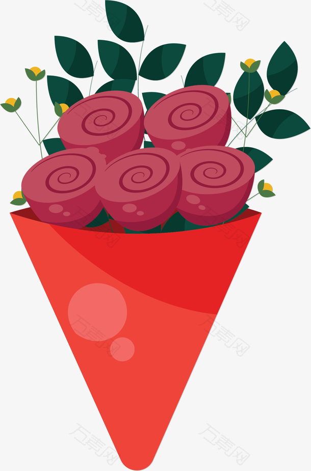 浪漫红色玫瑰情人节花束