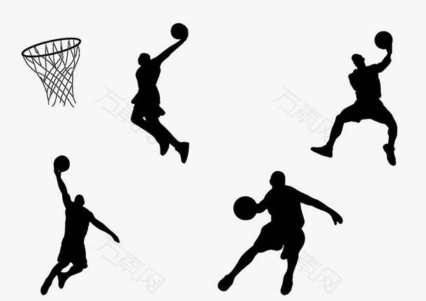 篮球运动图