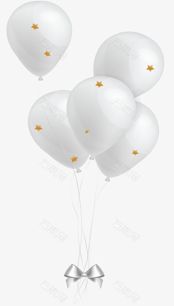 银白色儿童节气球