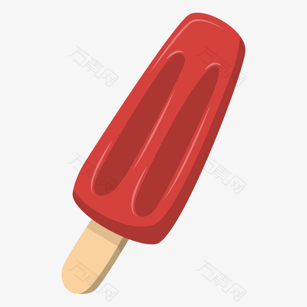 创意设计红色冰淇淋