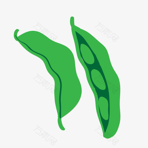 卡通豌豆蔬菜设计
