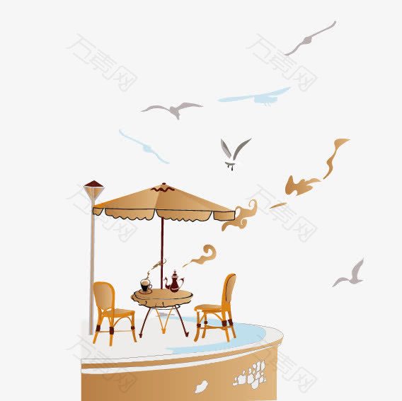 海边咖啡椅