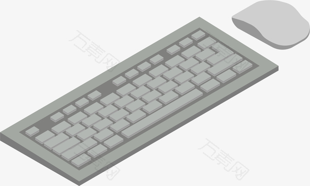 矢量图电子鼠标键盘