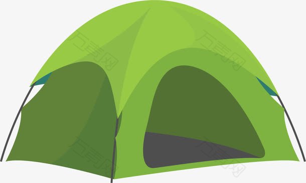 绿色野外度假帐篷