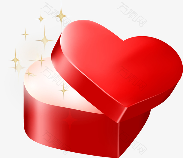 红色爱心盒子