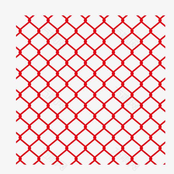矢量红色矩形编织网网格