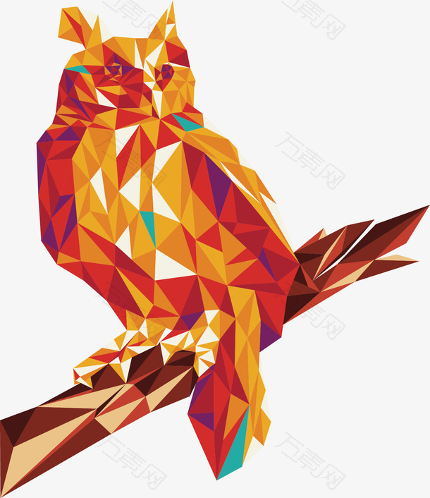 装饰图案  创意猫头鹰造型