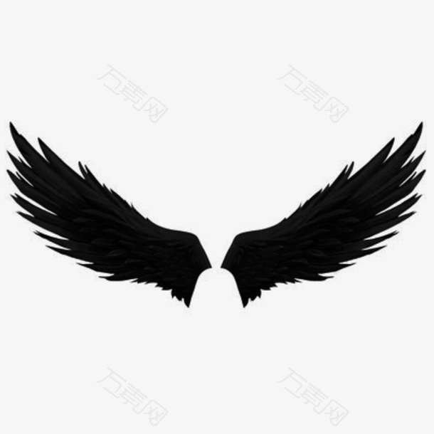 黑天使翅膀万圣节黑色翅膀