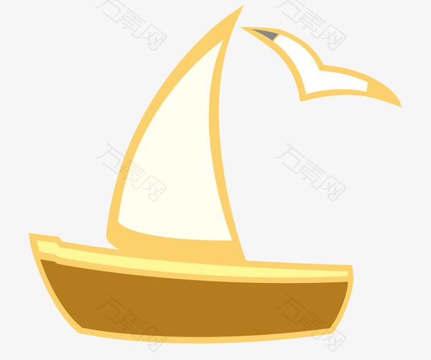 黄色的小船