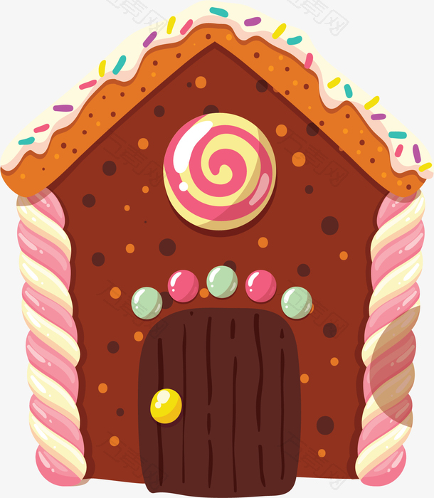卡通糖果饼干小屋