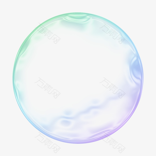 彩色气泡透明素材