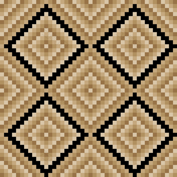 格子植绒地毯素材图