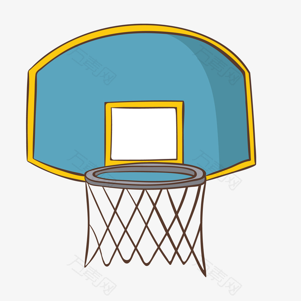 卡通手绘篮球框设计