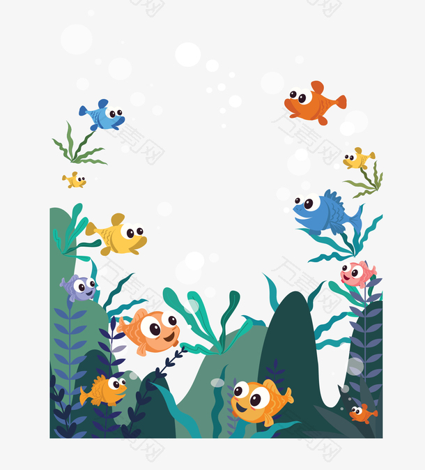 海底世界可爱小鱼