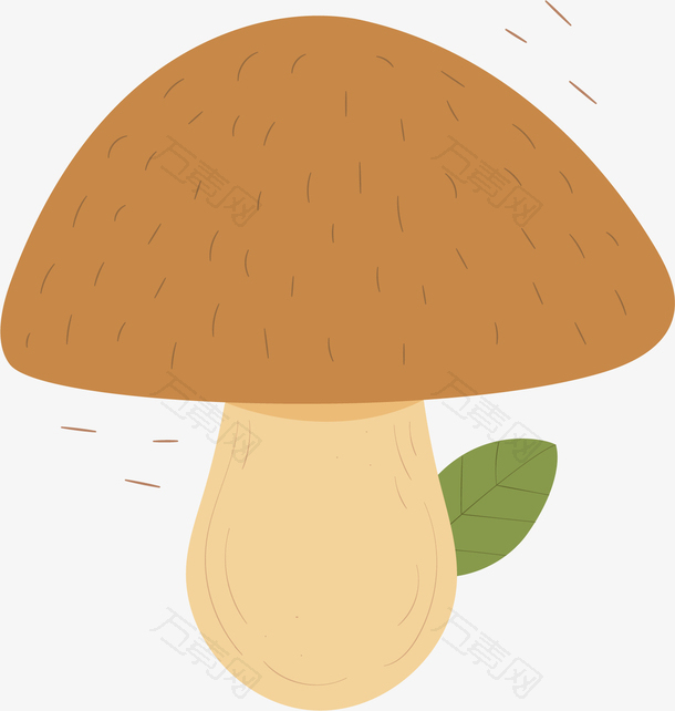 秋季立秋卡通蘑菇