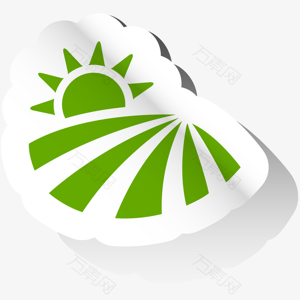 农耕logo贴纸设计