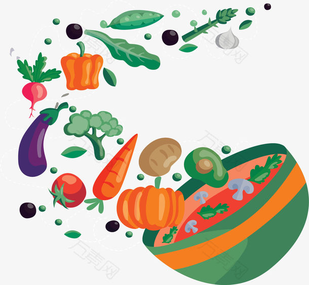 秋季健康蔬菜沙拉